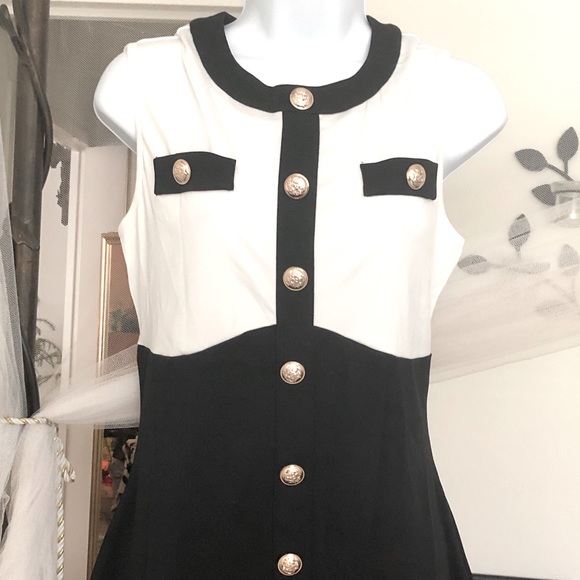 🎉New 2022 Knee Length Bodycon Bandage Sleeveless Button Dress - Picture 9 of 13